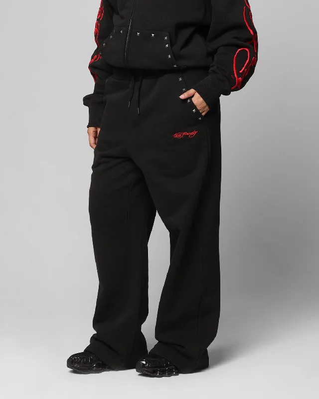 Ed Hardy Ed Hardy Track Pants Black Casual Skinny Fit Pants