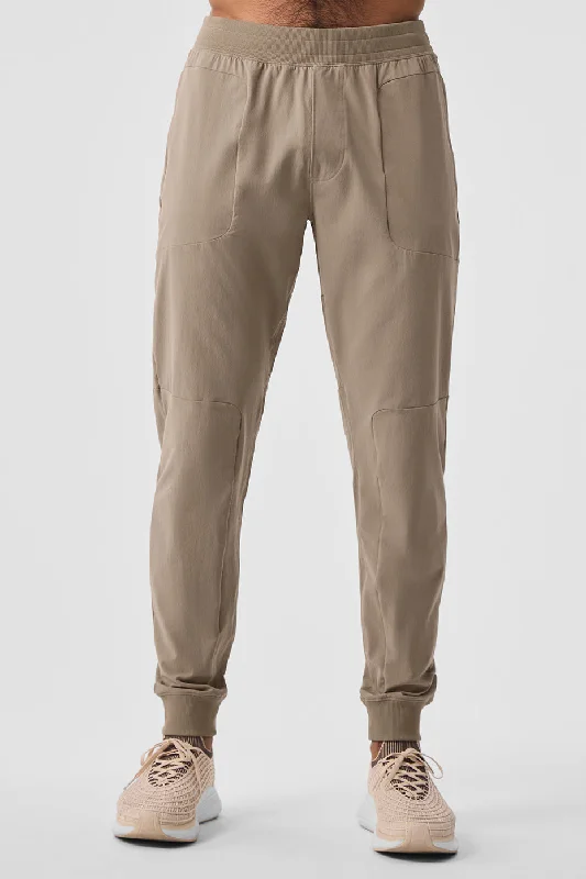 Co-Op Pant - Gravel Wide-Legged Palazzos