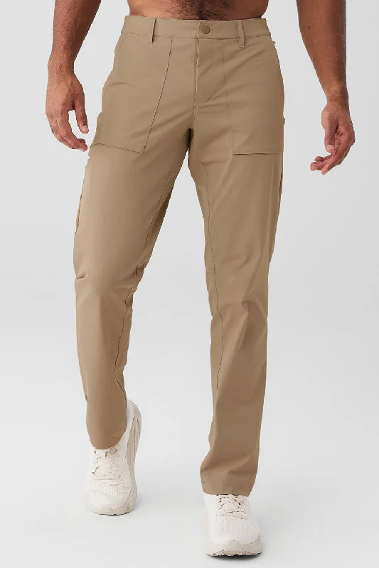 Block Pant - Gravel Comfortable Wide-Leg Pants