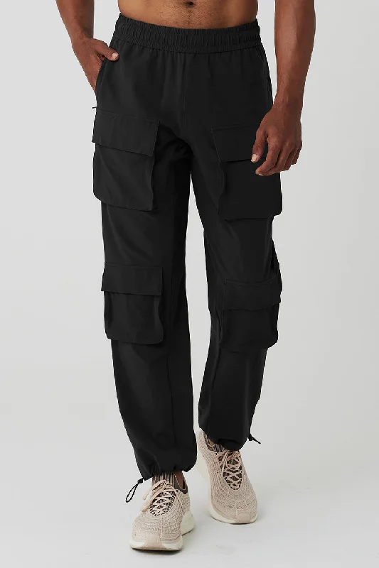Cargo Venture Pant - Black Trendy Velvet Pants