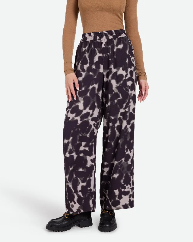Kayas 3789 Pants - Black Trendy Wide-Legged Trousers