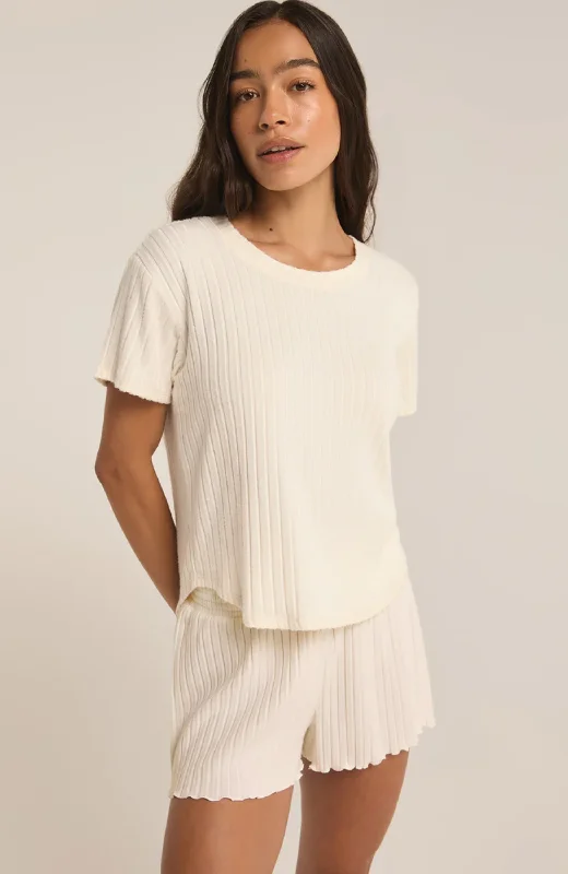Z Supply - So Soft Rib Tee Handmade Hand-knitted Hand-woven