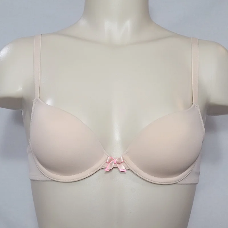 Xhilaration Perfect T-Shirt Convertible Lightly Lined Underwire Bra 32AA Nude Solid Print Embellished Xhilaration Perfect T-Shirt Convertible Lightly Lined Underwire Bra 32AA Nude Solid Print Embellished