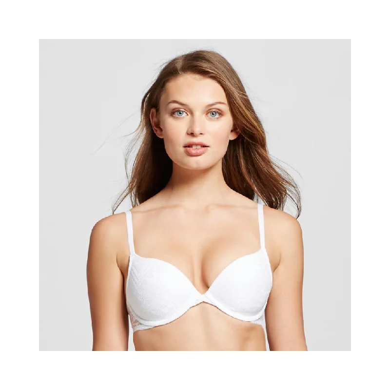 Xhilaration Women's Geo Mesh Strappy Back T-Shirt Convertible Underwire Bra 32A White Welt Pockets Slit Pockets Flap Pockets Xhilaration Women's Geo Mesh Strappy Back T-Shirt Convertible Underwire Bra 32A White Welt Pockets Slit Pockets Flap Pockets