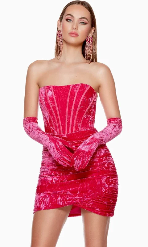 Alyce Paris 4692 - Velvet Homecoming Dress