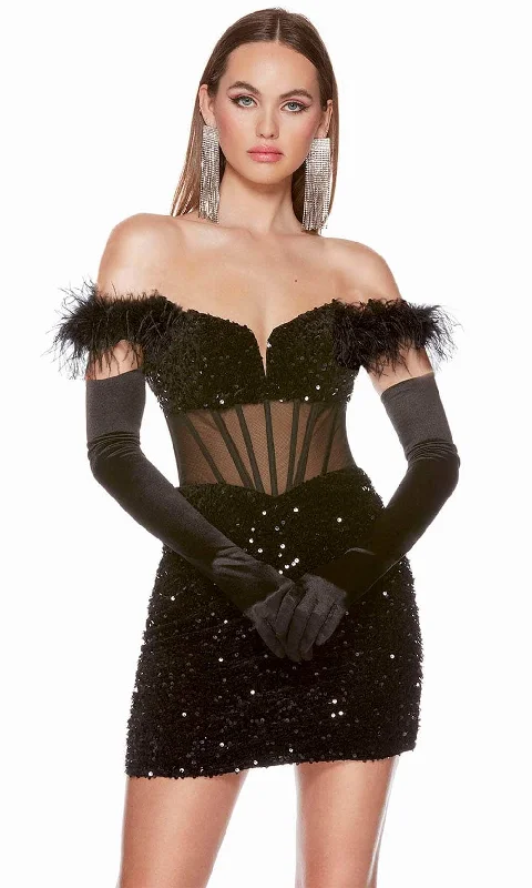 Alyce Paris 4800 - Sequined Cocktail Dress