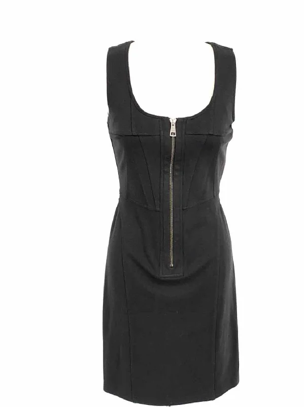 BURBERRY BRIT Women's Black sheath Zip Size S Dress