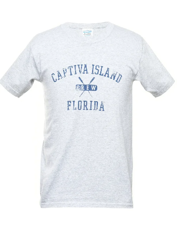 Captiva Island Printed T-shirt - S Oversized T-Shirt Spandex breathable