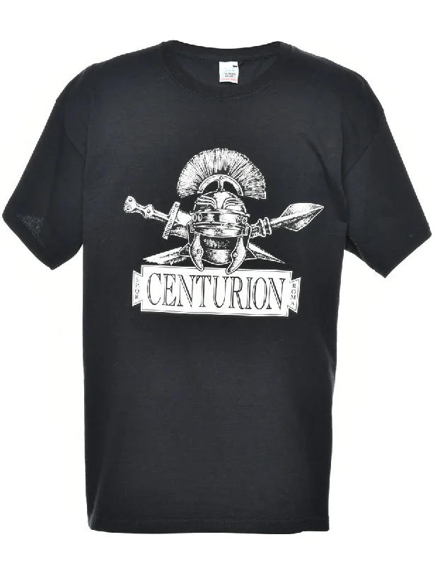 Centurion Printed T-shirt - L Spandex Blend Rayon Blend Denim Blend