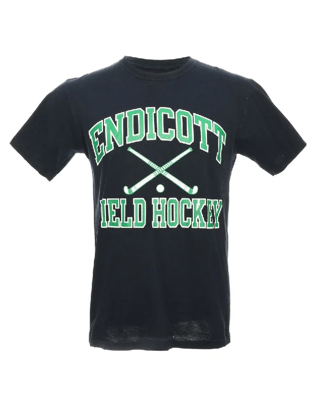 Champion Endicott Sports T-shirt - M Print Jacquard Patchwork