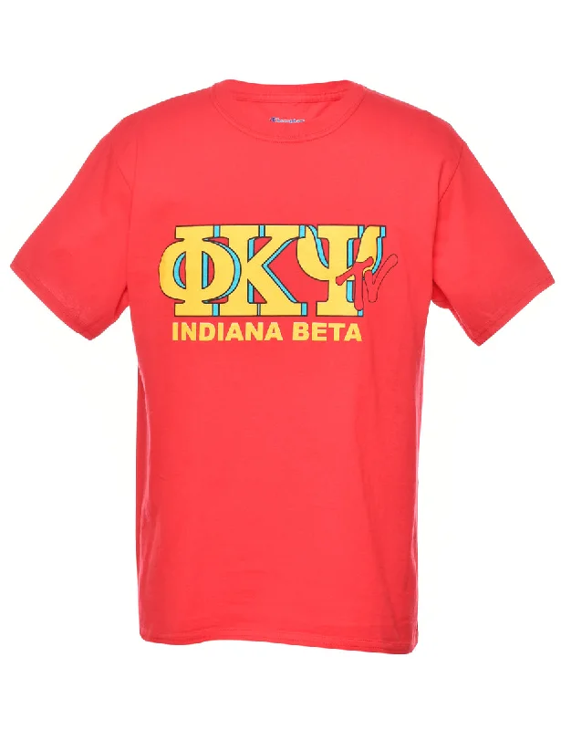 Champion Indiana Beta Printed T-shirt - M Cotton Fabric Linen Fabric Terry Fabric