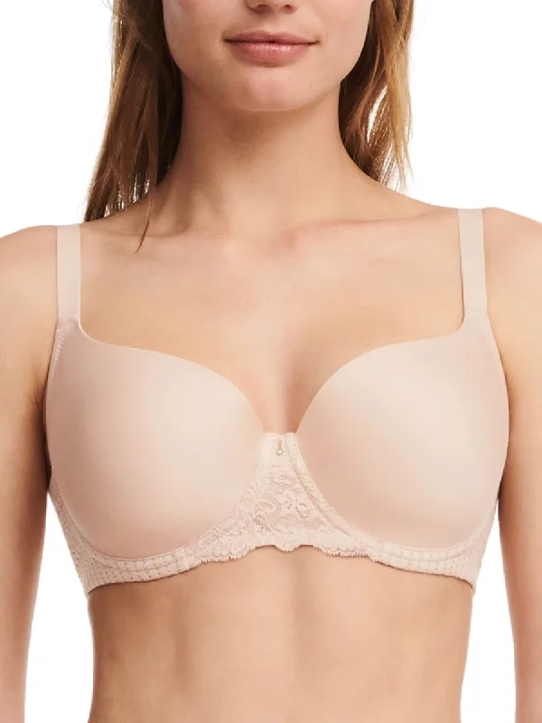 Easy Feel Marilyn Covering T-Shirt Bra - Golden Beige Chenille Fabric Brocade Fabric Lace Fabric