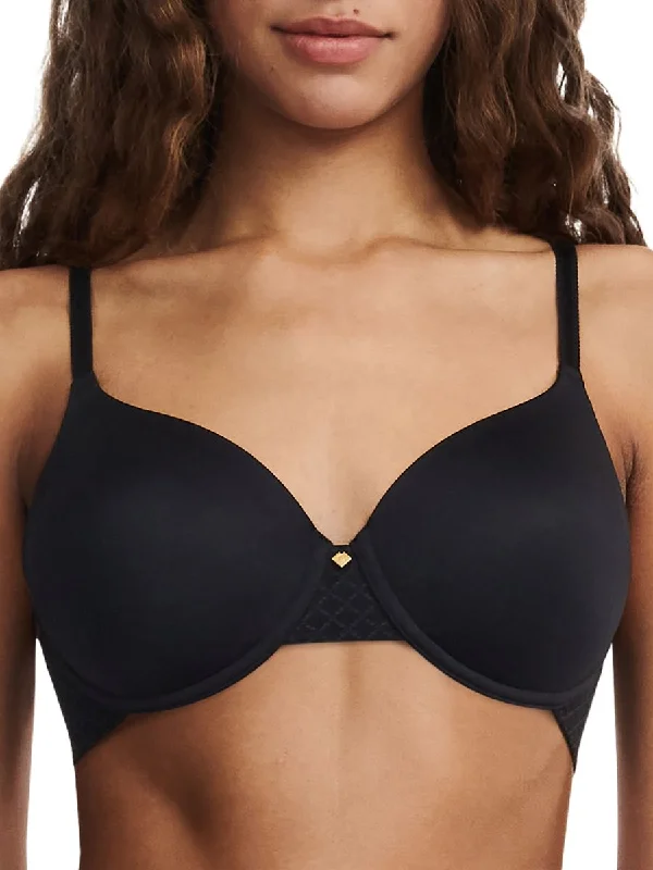 Norah Chic Covering T-Shirt Bra - Black Fitted T-Shirt Seamless Stretchy