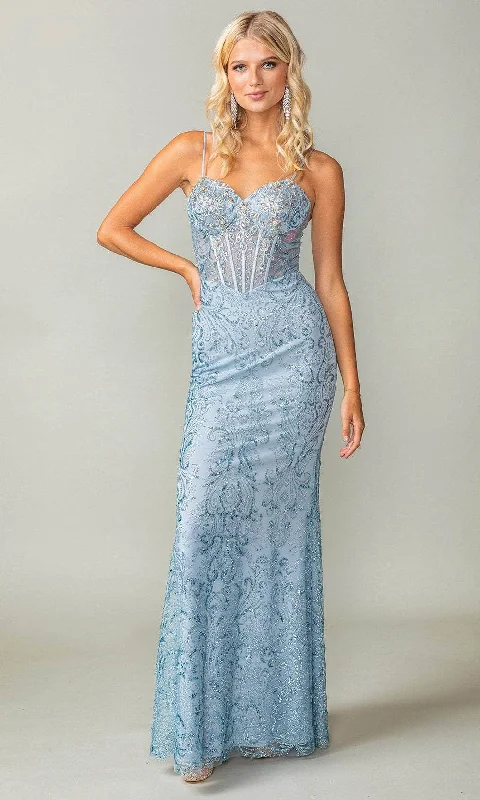 Dancing Queen 4417 - Embroidered Sweetheart Neck Gown