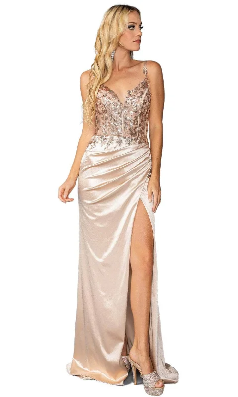 Dancing Queen 4443 - Sequin Embellished Corset Bodice Gown