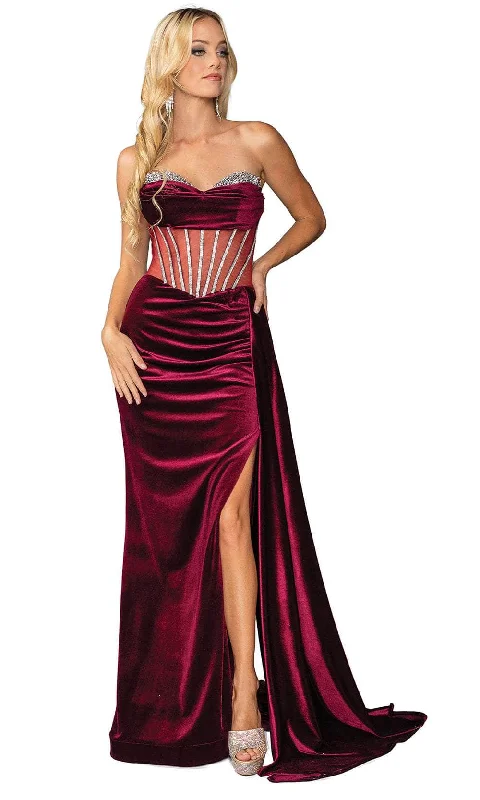 Dancing Queen 4449 - Rhinestone Embellished Sweetheart Gown