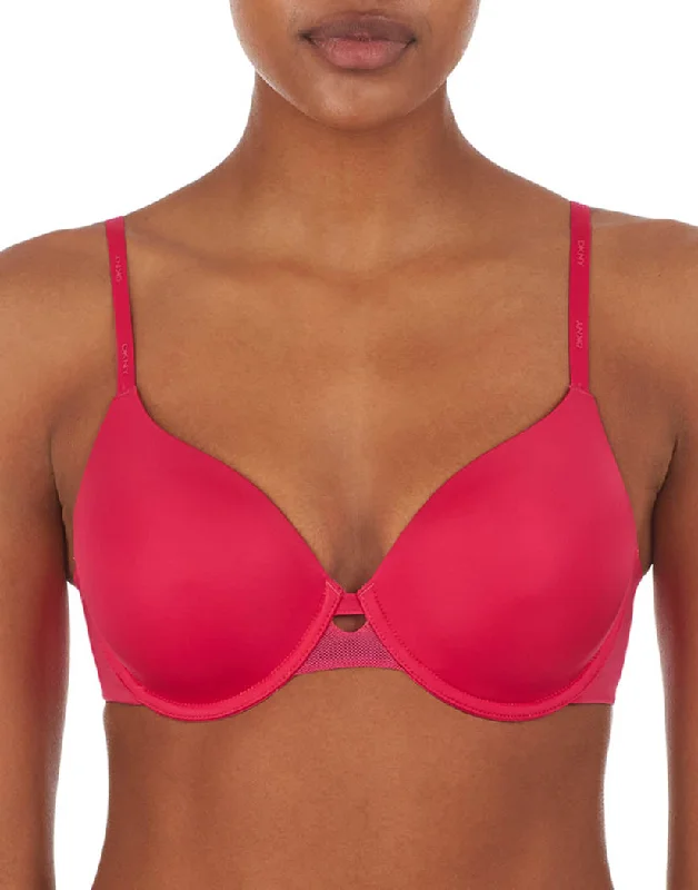 DKNY Litewear Full Coverage T-Shirt Bra DK4043 Ribbed T-Shirt High Neck Heavyweight