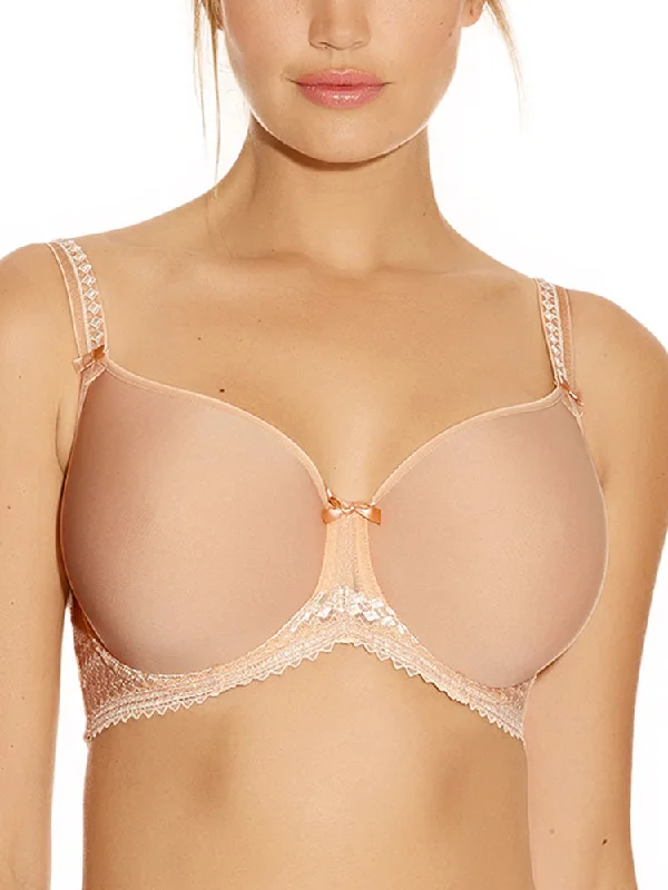 Rebecca Moulded T-Shirt Bra - Nude Zippered Buttoned Snapped