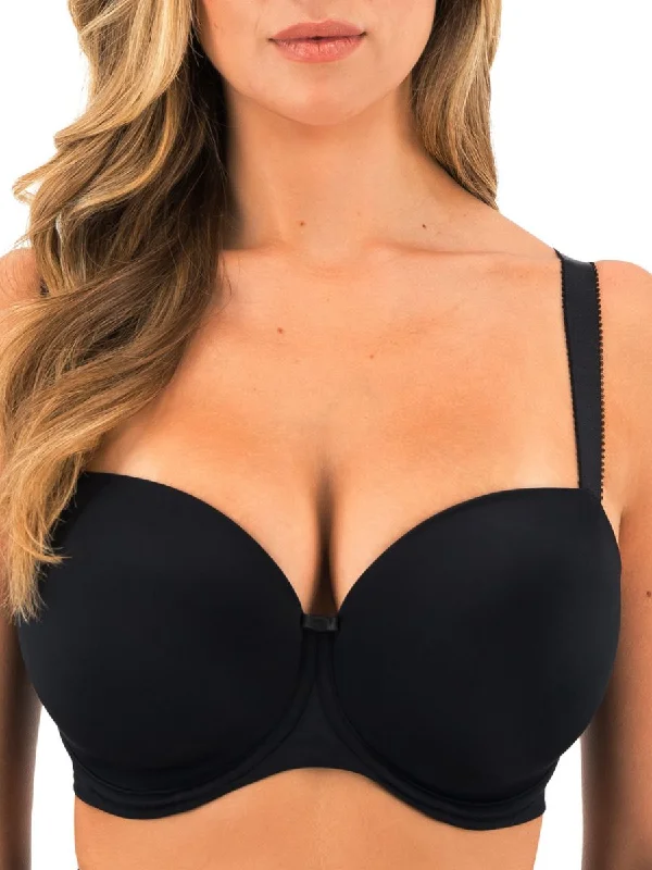 Smoothease T-Shirt Bra - Black Solid Color Striped Floral