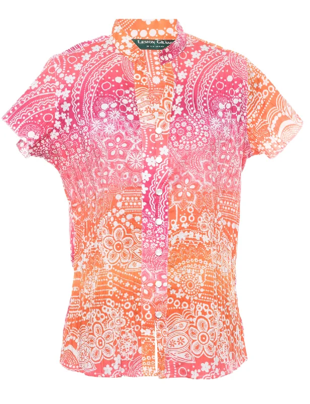 Floral Blouse - M Smart Business Blouse