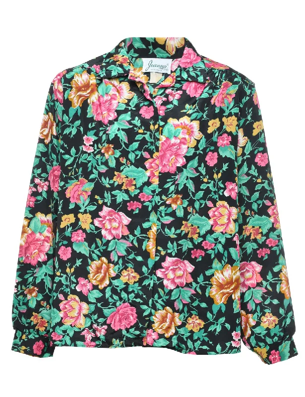 Floral Blouse - XL Sleeveless Summer Blouse