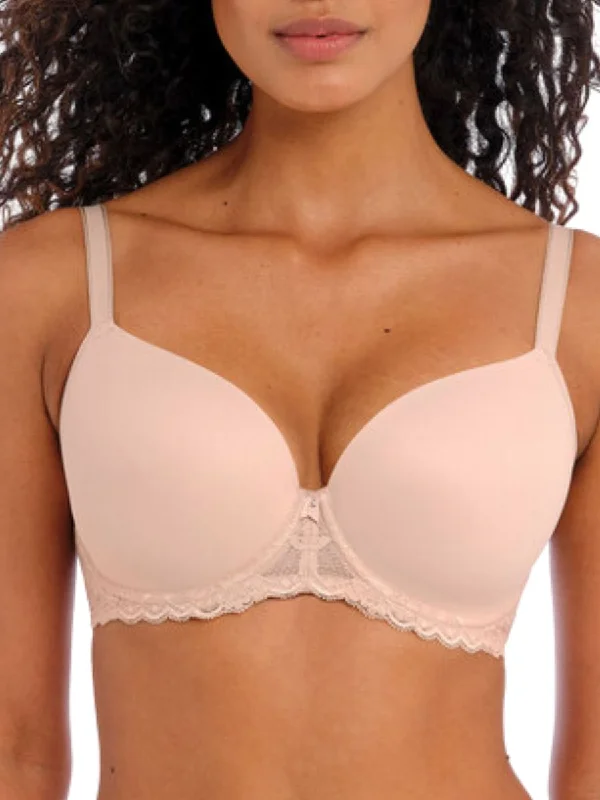 Offbeat Moulded Demi T-Shirt Bra - Natural Beige Fashionable Trendy Casual