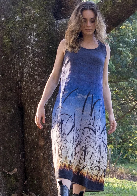 Harriet Jane Linen Tank Dress Sunshine Beach