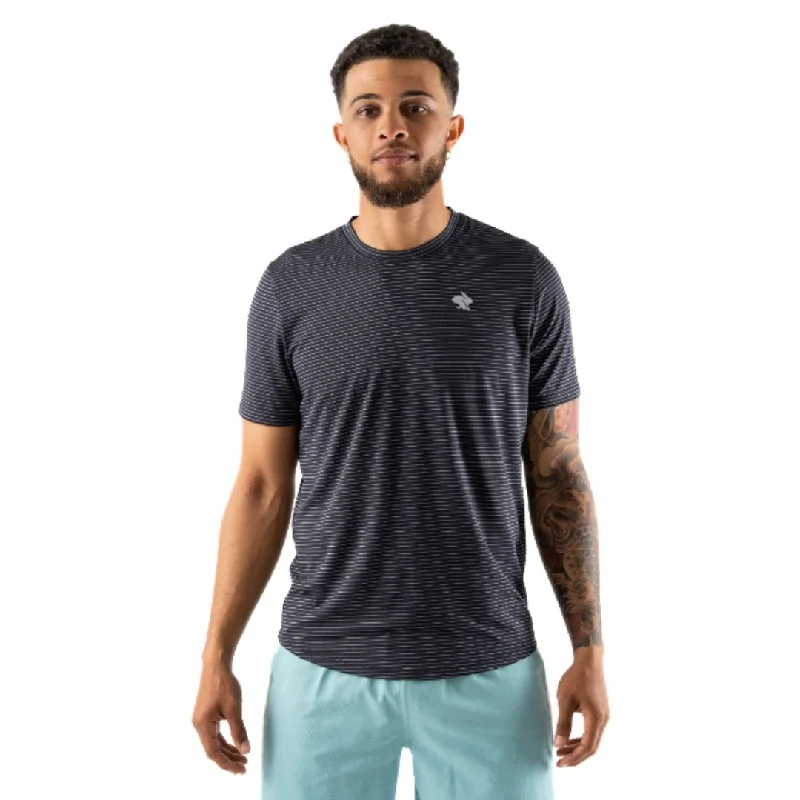 Jog Tee Striped Floral Plaid