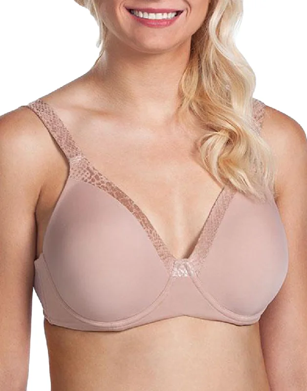 Leading Lady The Brigitte Luxe Full Figure Wirefree T-Shirt Bra 5211 Zippered Buttoned Snapped