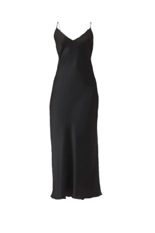 MASTANI SLIP DRESS IN NOIR