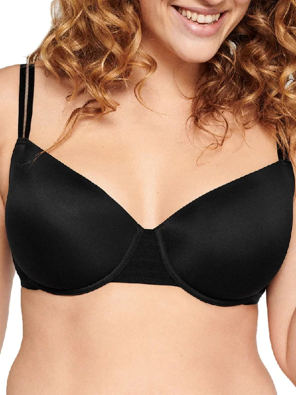 The Monday T-Shirt Bra - Black Spandex Blend Rayon Blend Denim Blend