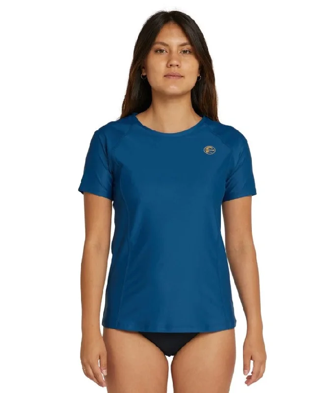 O'Neill Womens Salina Solids UV Tee - Win24 Spandex Blend Rayon Blend Denim Blend