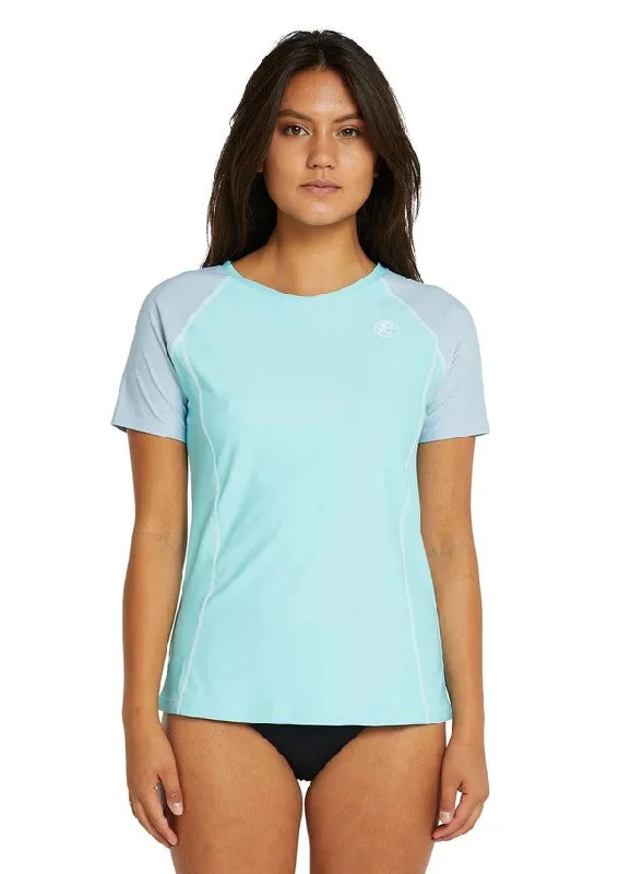 O'Neill Women's Salina Solids SS UV Rash Tee - Sum22 Cotton Fabric Linen Fabric Terry Fabric O'Neill Women's Salina Solids SS UV Rash Tee - Sum22 Cotton Fabric Linen Fabric Terry Fabric