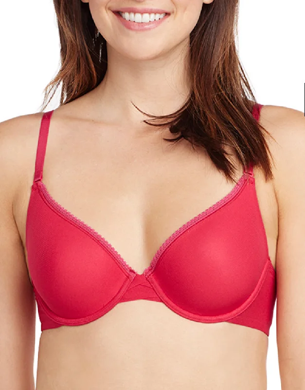 On Gossamer Mesh Convertible Underwire Lightly Padded T-Shirt Bra 013800 Solid Print Embellished