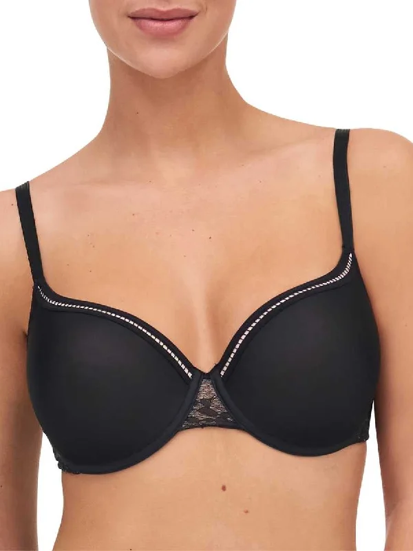 Olivia Covering T-Shirt Bra - Black Anti-Pilling Machine Wash Handmade