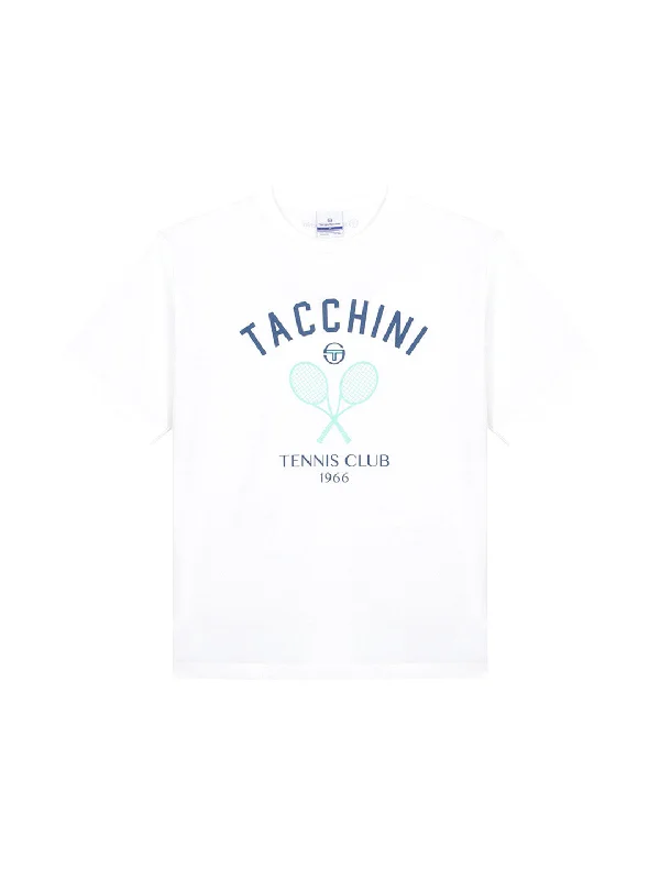 Preppy Artwork T-Shirt- Off White Print Jacquard Patchwork