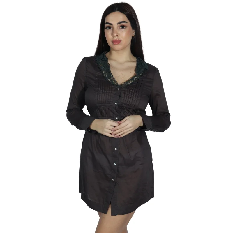THE BARN - Buttons Front Dress Sheer