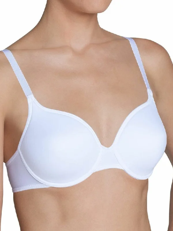 Stepy Soft T-Shirt Bra - White Mesh Canvas Denim