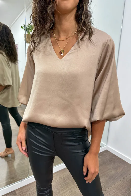 Yvonne Blouse Off-Shoulder Wrap Blouse