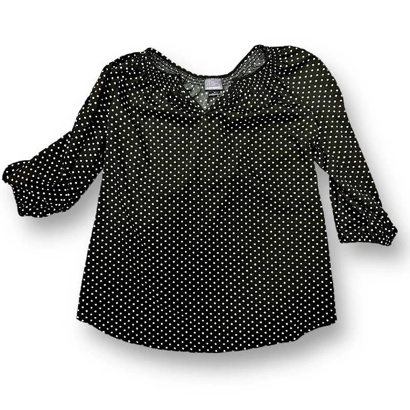 Motherhood Size S Black Polka Dot Loose Fit Maternity Blouse Casual Relaxed Fit Blouse Motherhood Size S Black Polka Dot Loose Fit Maternity Blouse Casual Relaxed Fit Blouse