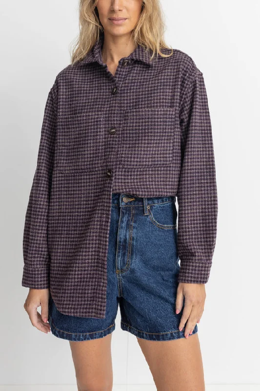 Rhythm Shorebreak Shacket - PLUM Smart Business Blouse