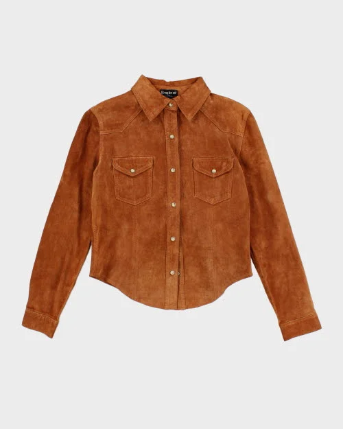 Y2k 00s Bebe Suede Shacket - L Everyday Stylish Blouse