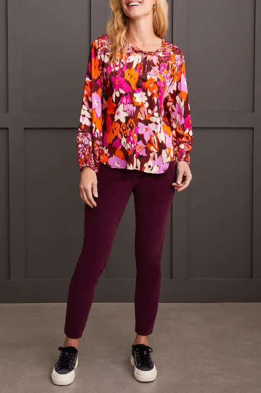 Tribal Combo Print Blouse 5619O-1434-3122 Rum Chic Square Blouse