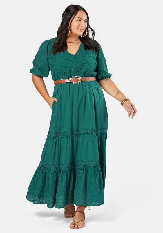 Burning Man Maxi Dress Comfortable Ruffle Hem Maxi Dress