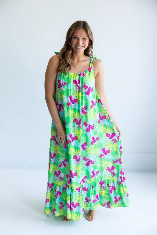Delilah Maxi Dress | Waikiki Chic Boho Print Maxi Dress