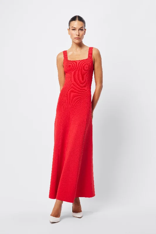 Monaco Maxi Dress Cozy Maxi Dress with Slit