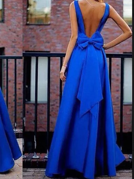 Sexy Spaghetti Strap Backless Solid Color Evening Gown Maxi Dress Comfortable Plunging Neckline Maxi Dress