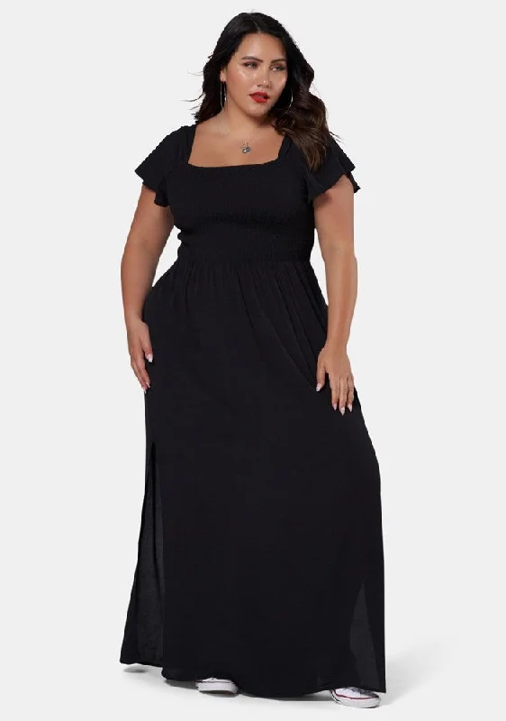 Summer Rain Maxi Dress Cozy Ribbed Maxi Dress