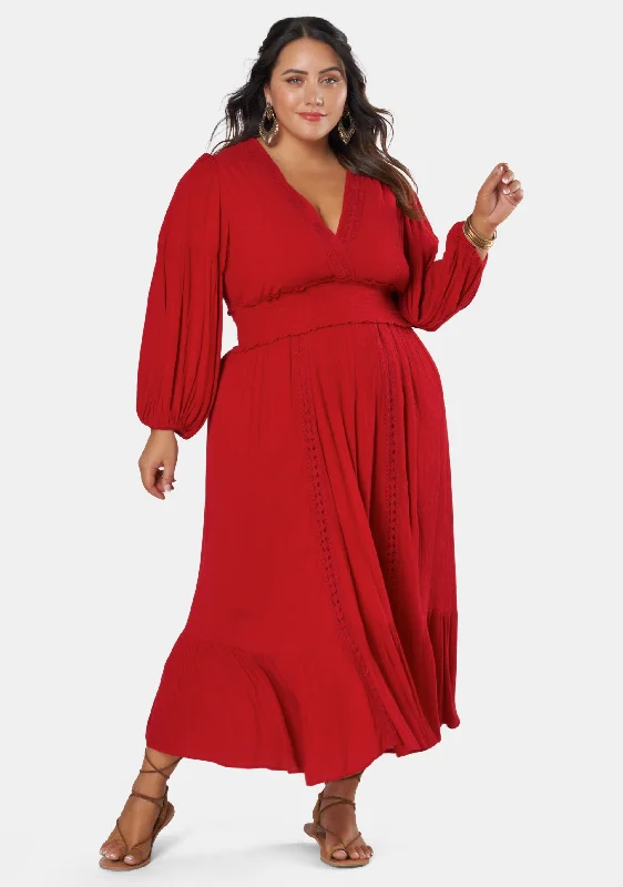 Wild Harmony Maxi Dress Cozy Knitted Maxi Dress