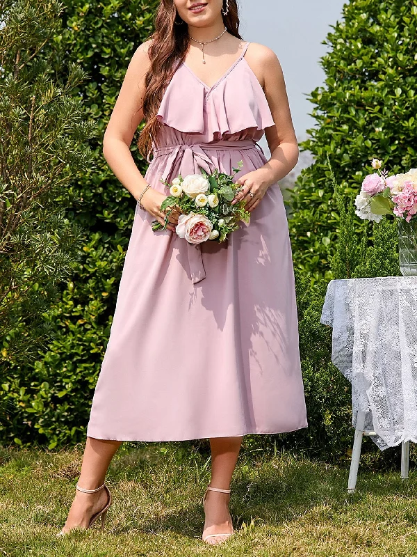 Women Plus Size Wedding Guest Maxi Dress 2023 Summer Long Elegant Party Wear Cocktail Pink Dress Oversized Evening Clothi Cozy Wrap Maxi Dress